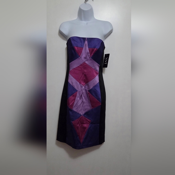 Jax Dresses & Skirts - Jax Multicolor Geometric Strapless Dress Size 6 NWT